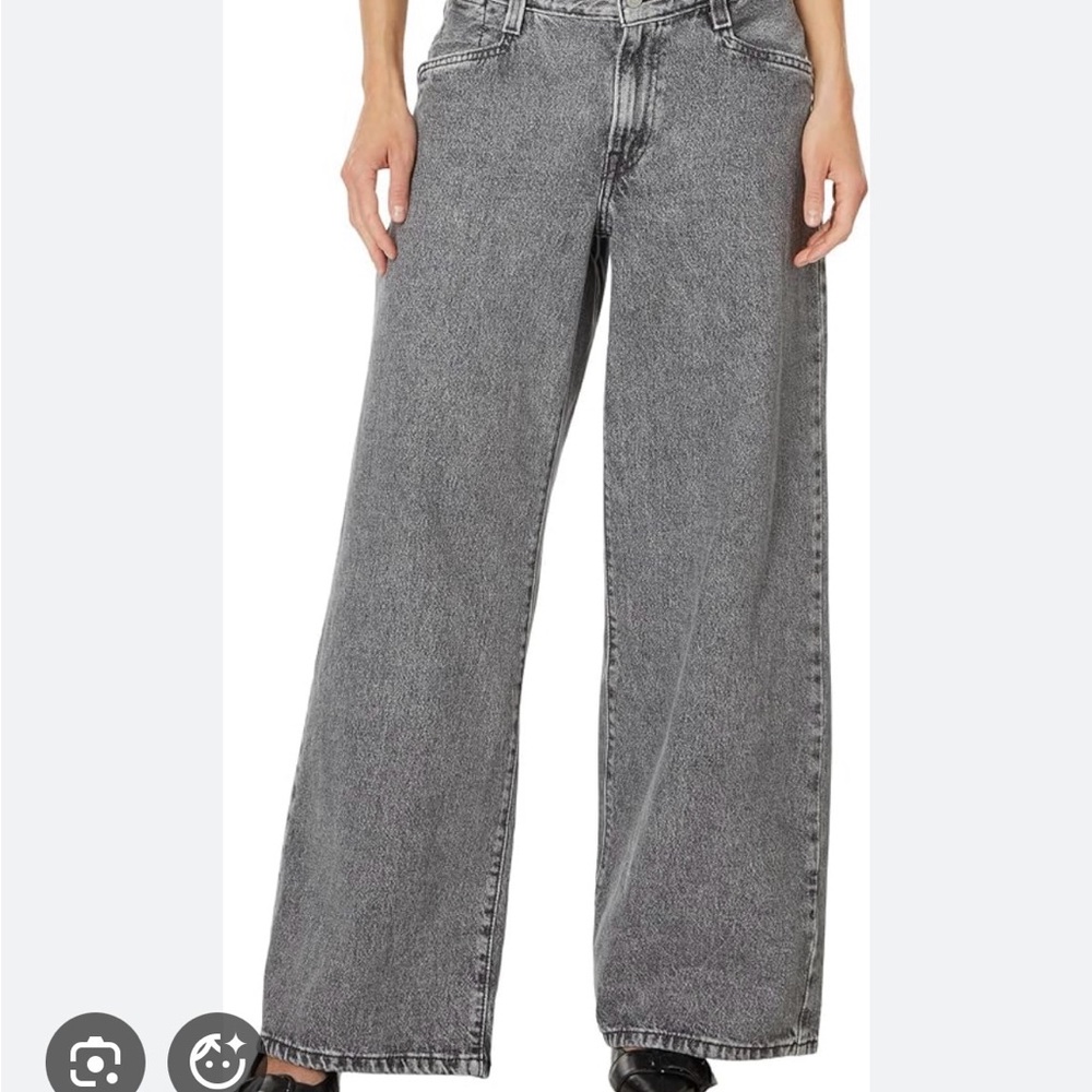 Levi's Grey Wide-Leg Jeans for Women
